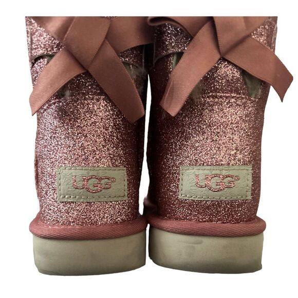 Ugg pink sequin Bailey bow boots - Picture 4 of 6
